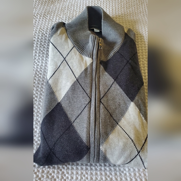 Zip up argyle sweater XXL Inc International Concept - Picture 13 of 14